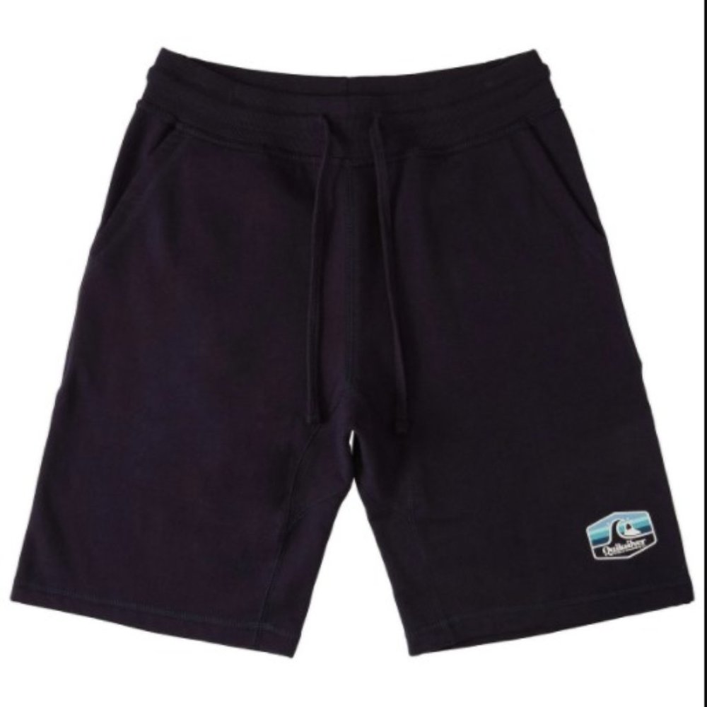 NWT Men's Quiksilver Town Hall Fleece Shorts MSRP $40 Navy Blazer
